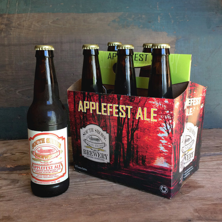Six pack of Applefest Ale in twelve ounce bottles. Delicious!
